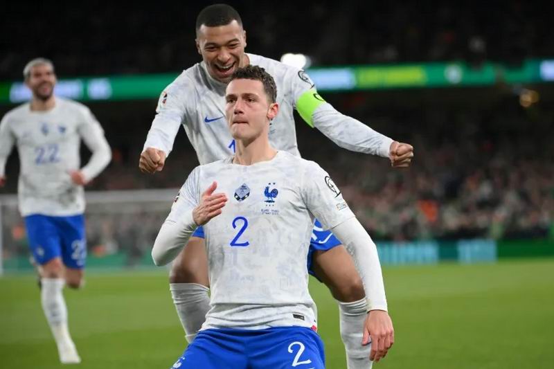 法国在2024年欧洲杯预选赛中击败爱尔兰
