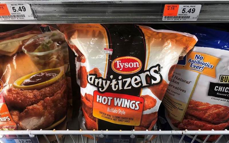 泰森食品将部分鸡肉取消不含抗生素标签