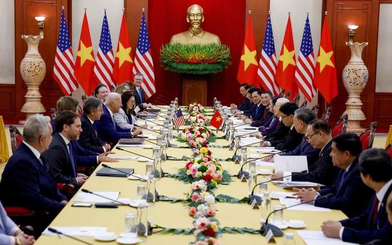拜登访越期间，美国与越南举行商业峰会